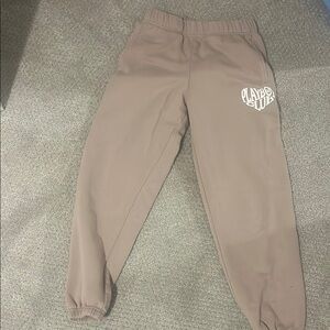 PLAYBOY Kids Tan Joggers